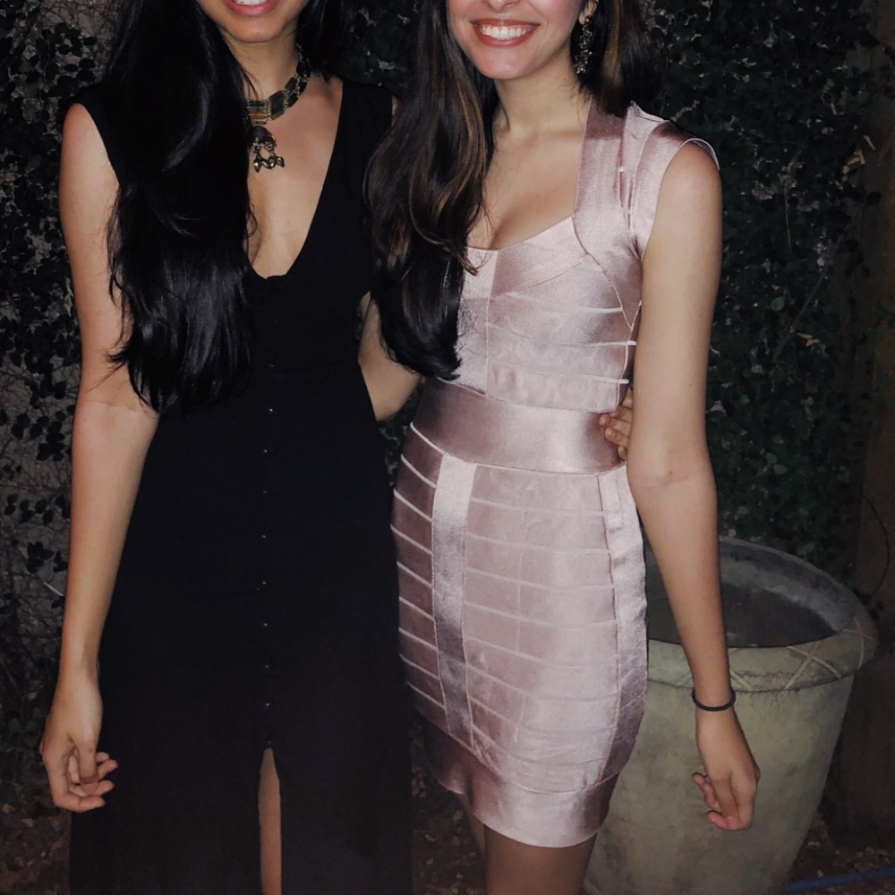 Blush French Connection Bandage Dress
